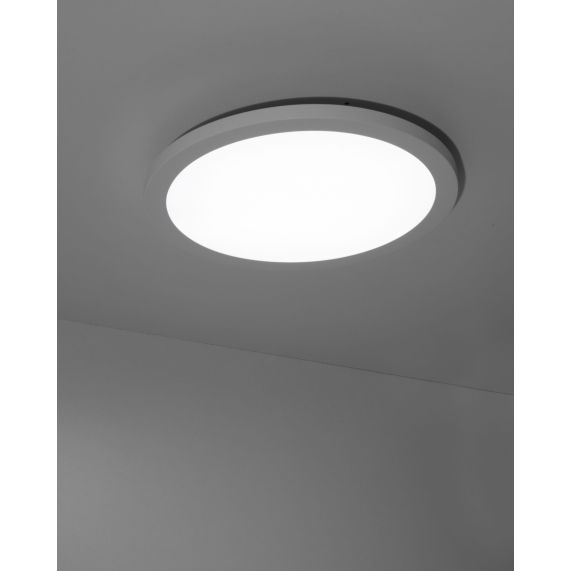 Girard Sudron RAMA - PLAFONNIER LED IP 65 Ø270X45 14W 3000K 1000LM 120° BLANC AVEC