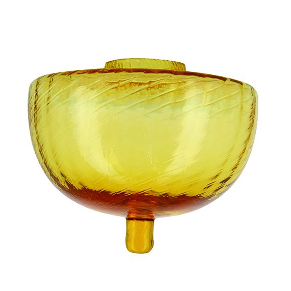 girard sudron Reservoir pour lampe a petrole ambre toupie optique