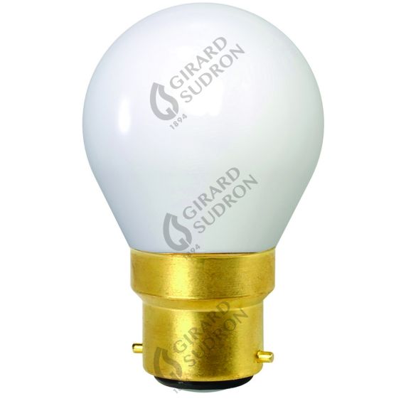girard sudron Spherique G45 B22 Blanc Opaline 4W 420lm 4000K Blister