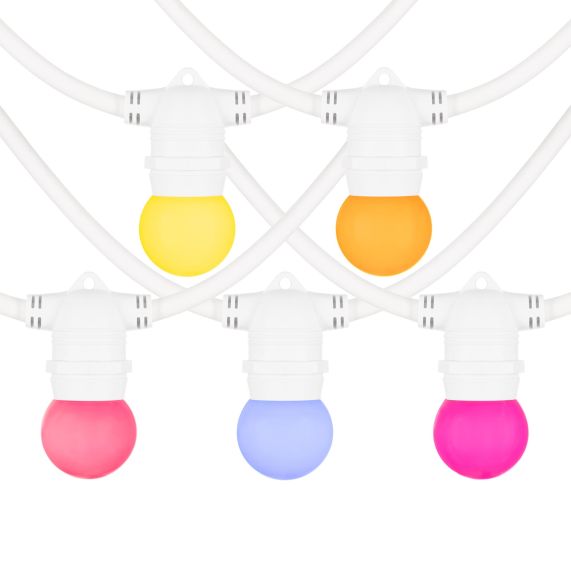 Girard Sudron Spherique G45 E27 Pop Guinguette 1W Pack De 5 Ampoules