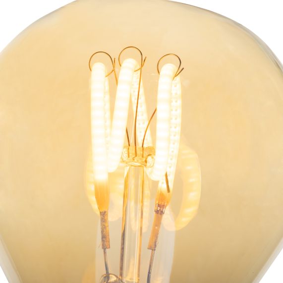 Girard Sudron SPHÉRIQUE G45 FILAMENT LED TORSADÉE 4W 2000K 250LM E14 NON DIM. AMBR