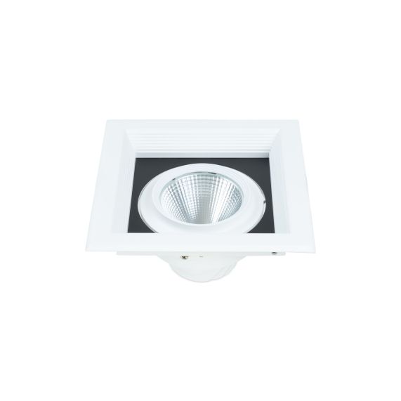 girard sudron Spot led blanc encastre Jay 30W 220-240V 2700lm 4000K 200x200x107mm