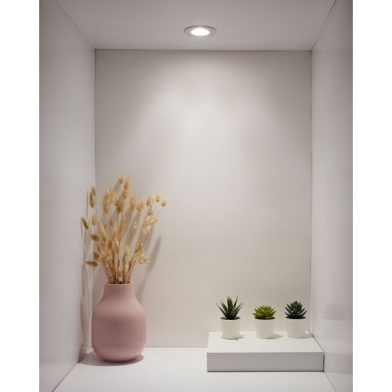 Girard Sudron Spot Led Blanc Fixe Adrian 5W 220-240V IP65 550lm 3000K Dim 87x57mm 30mA