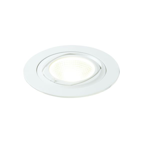 Girard Sudron Spot Led Encastre Blanc Orientable Simba 35W IP20 3000lm 4000K 168x122 D150mm