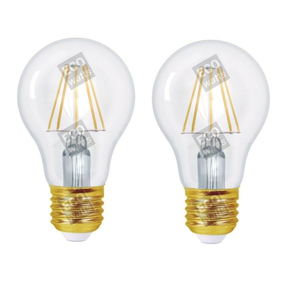 girard sudron Standard A60 E27 Claire Ecowatts 4W 470lm 2700K Blister de 2 ampoules