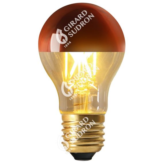 Girard Sudron Standard A60 E27 Cuivre Claire Calotte 6W 750lm 2700K