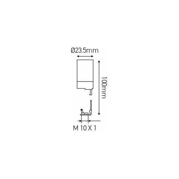 Girard Sudron Support Bougie E14 Femelle Pas De Bec D23 5x100mm