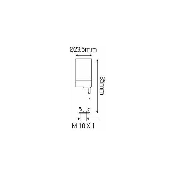 Girard Sudron Support Bougie E14 Femelle Pas De Bec D23 5x85mm