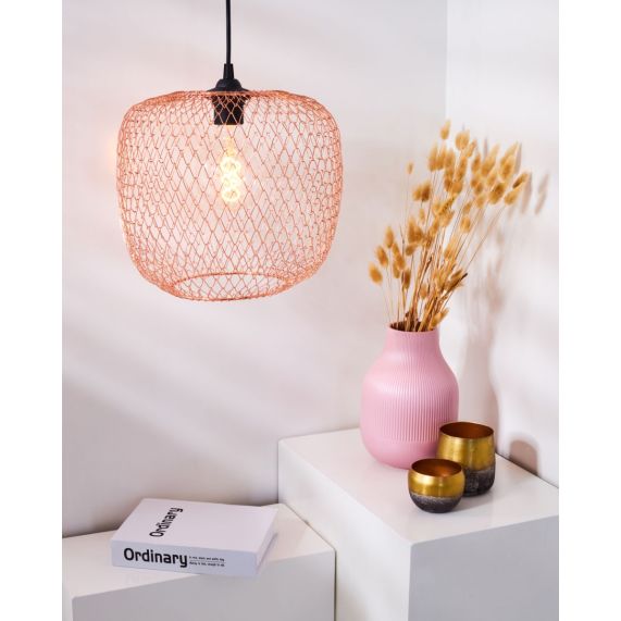 Girard Sudron Suspension Abat-jour Metal E27 Cuivre Colombe IP20