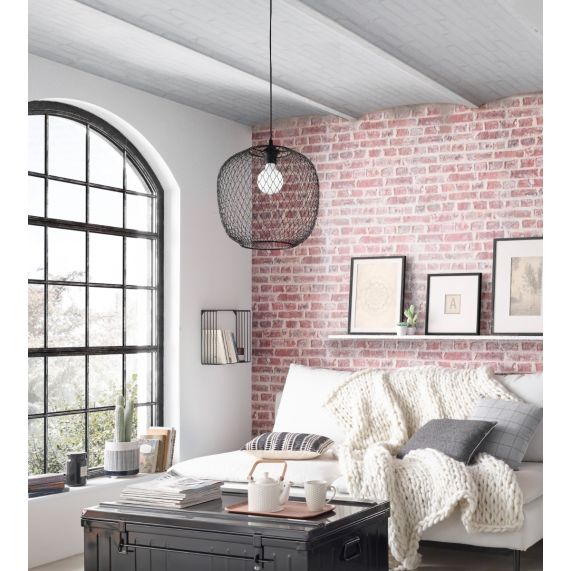 Girard Sudron Suspension Abat-jour Metal E27 Noir Colombe IP20