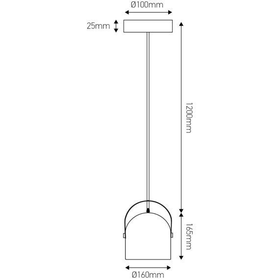 Girard Sudron Suspension Canopy E27 Av Abat-jour Beton Sur Arceau Concrete
