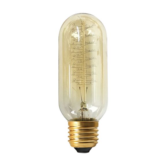 Girard Sudron Tube E27 Ambrée Filament Metallique 24W 40lm 1800K Dim 45X135