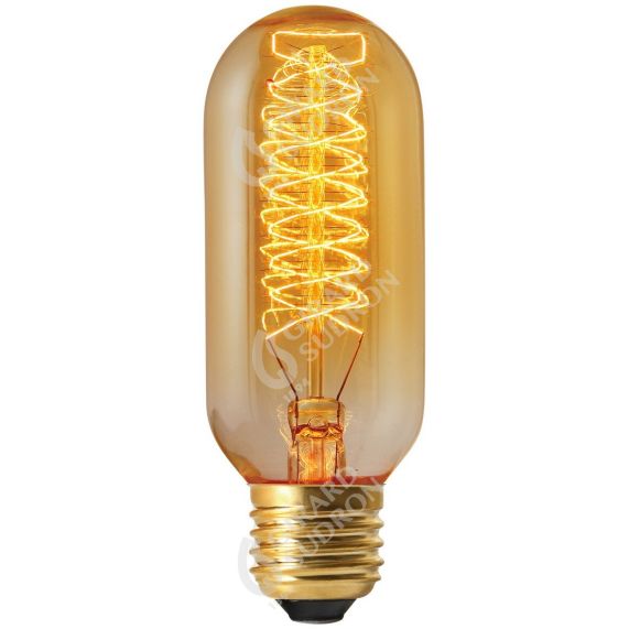 girard sudron Tube E27 Ambrée Filament metallique 24W 40lm 1800K dim 45X135