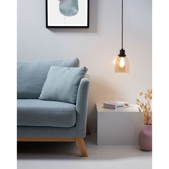 Girard Sudron Verrerie Ambree Pour Griffe D57 D140 H160mm