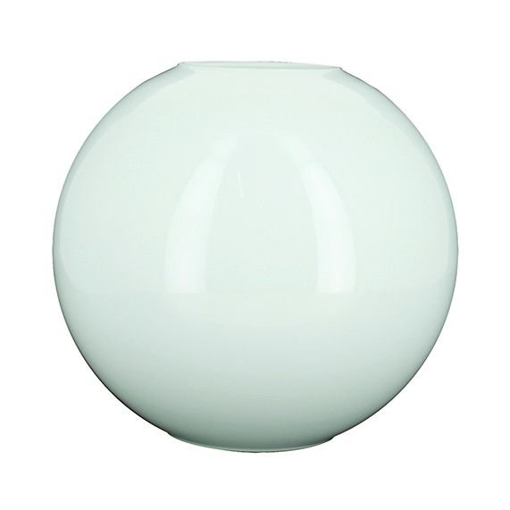 girard sudron Verrerie opaline boule ouv haut D65mm ouv bas D55mm D130x115mm