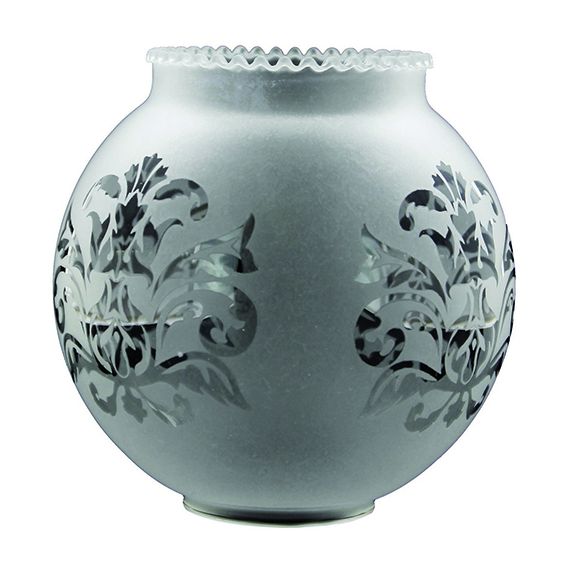 girard sudron Verrerie satine boule grave ouv col D50mm D120x120mm