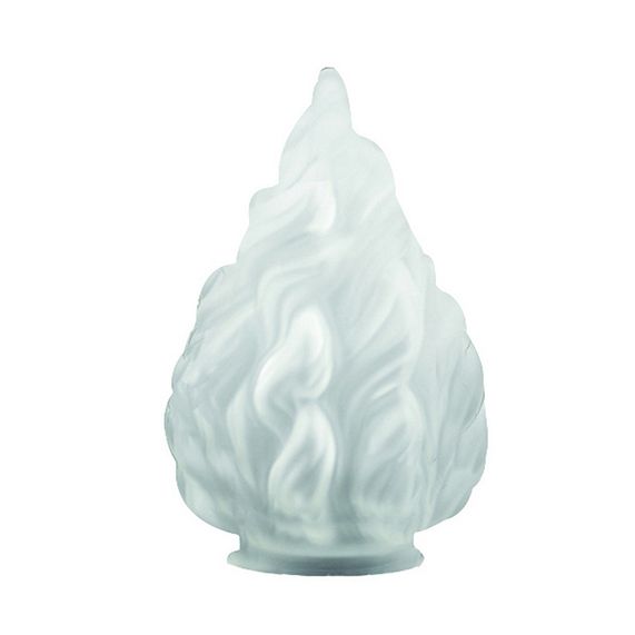 girard sudron Verrerie satine flamme pour griffe D100mm Empire D170x220mm