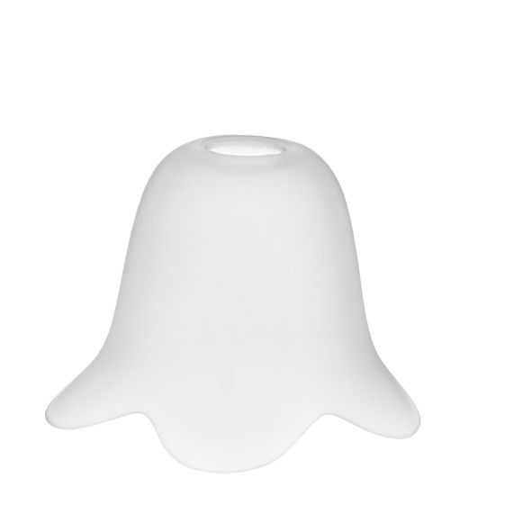 girard sudron Verrerie satine tulipe bouton 5 petales col ouv D28mm D135x100mm