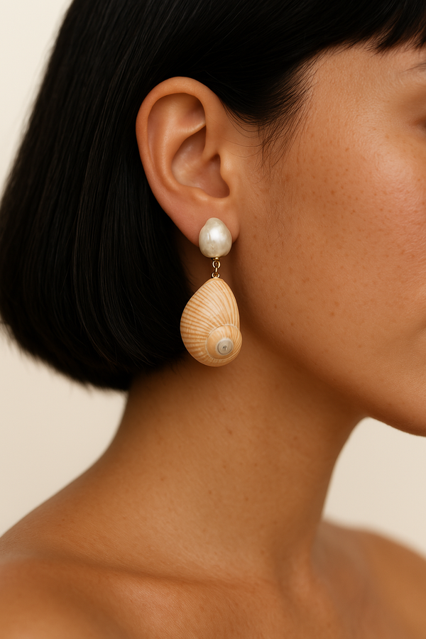 Gisèl B Boucles D'oreilles Coquillage Line