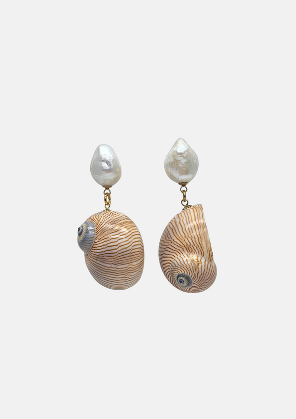 gisèl b Boucles d'oreilles coquillage Line