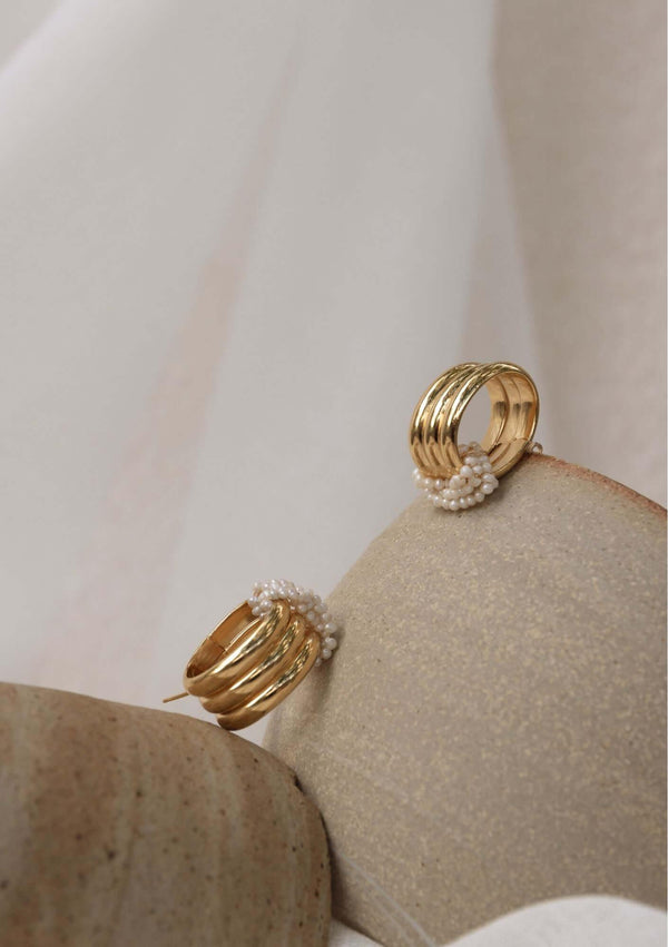 Gisèl B Boucles D'oreilles Vintage Alba