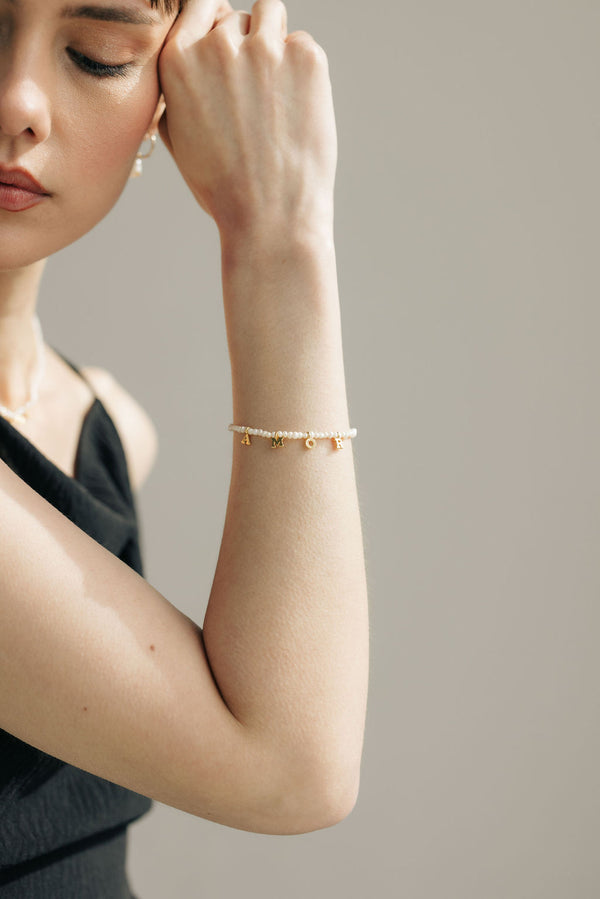 gisèl b Bracelet Rime initiales