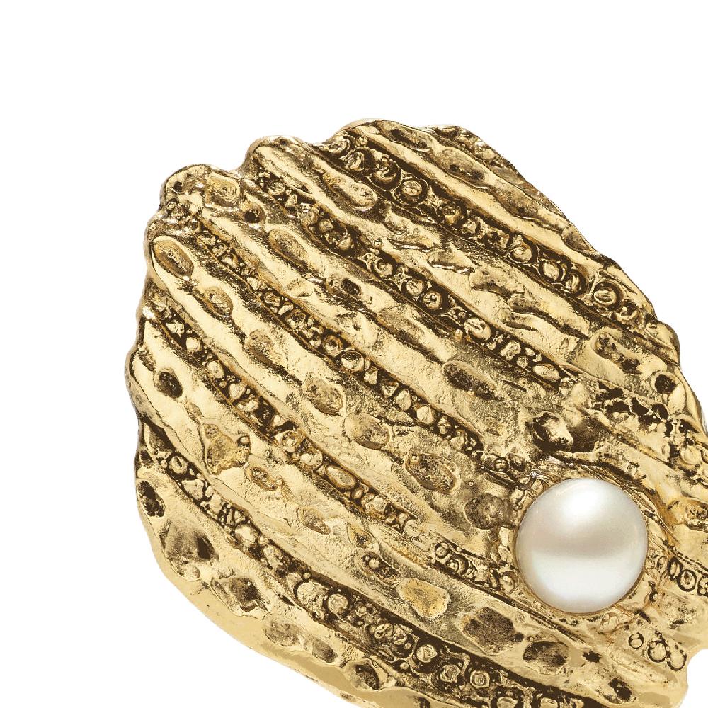 Goossens Paris Boucles D'oreilles Clip Coquillage Circé