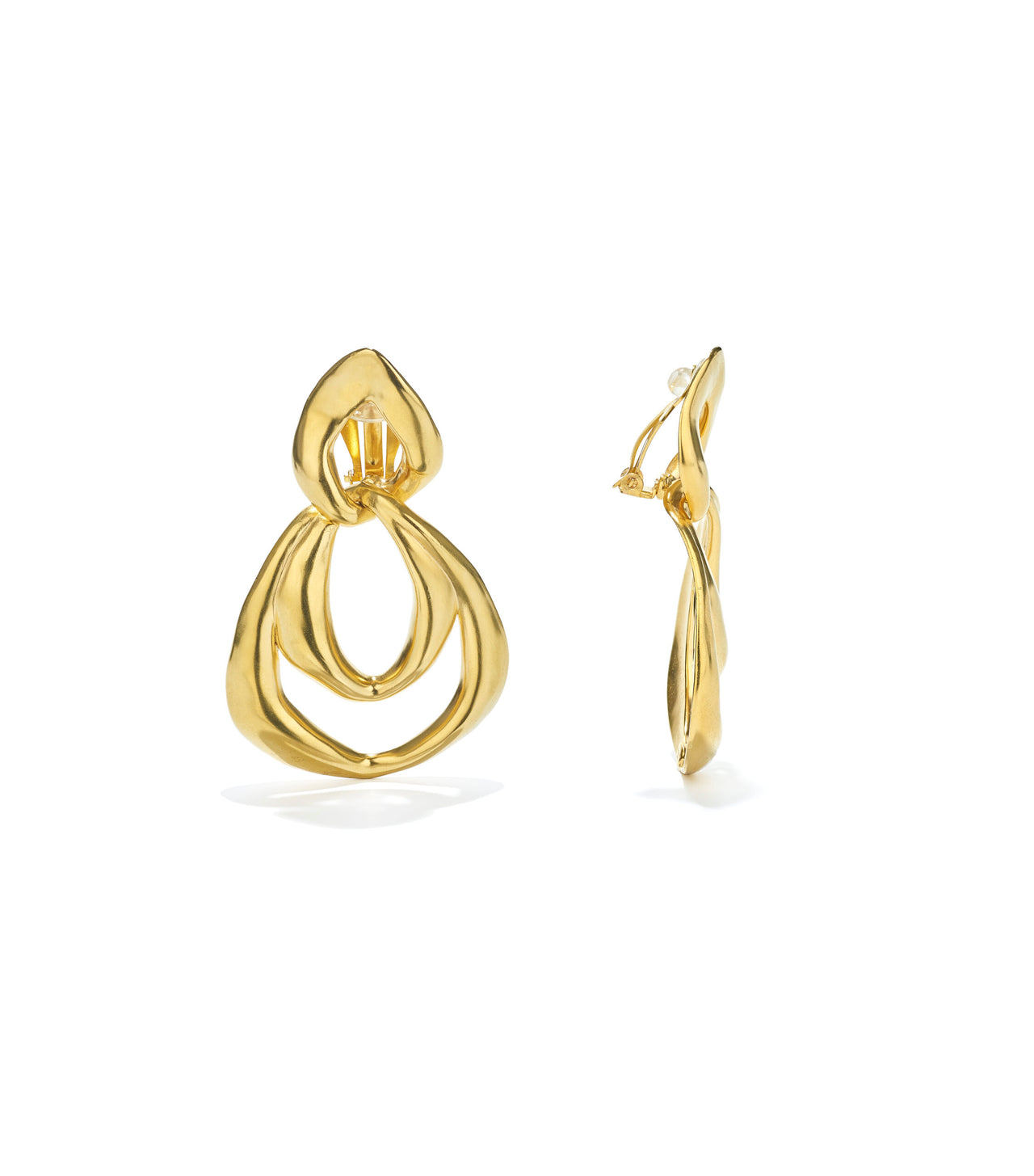 goossens paris Boucles d'oreilles Clip Deux Maillons Spirale