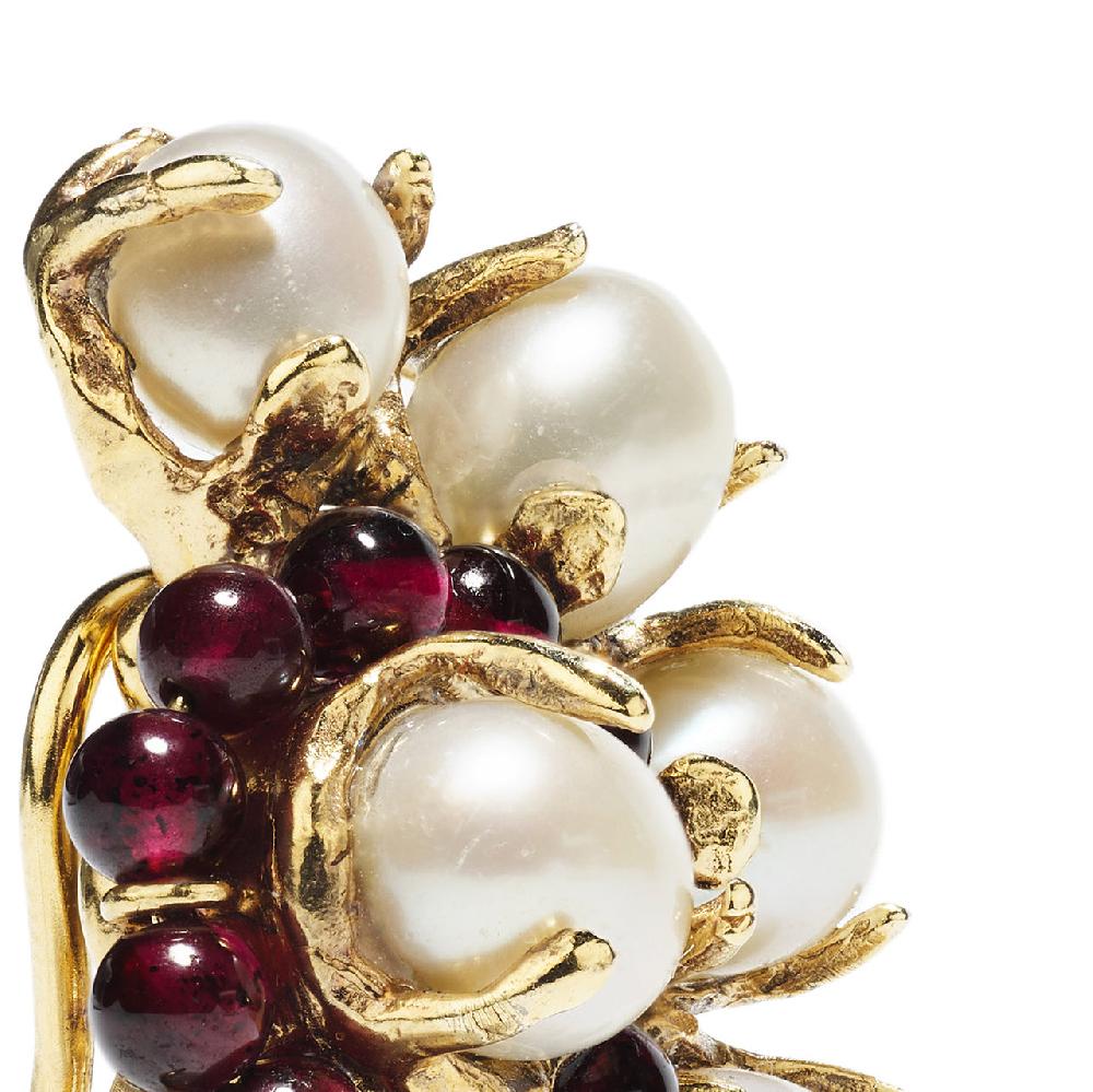 Goossens Paris Boucles D'oreilles Clip Perles Baroques