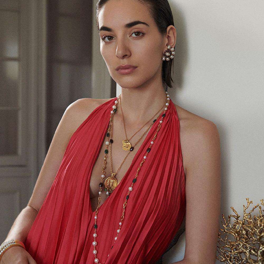 Goossens Paris Boucles D'oreilles Clip Perles Baroques