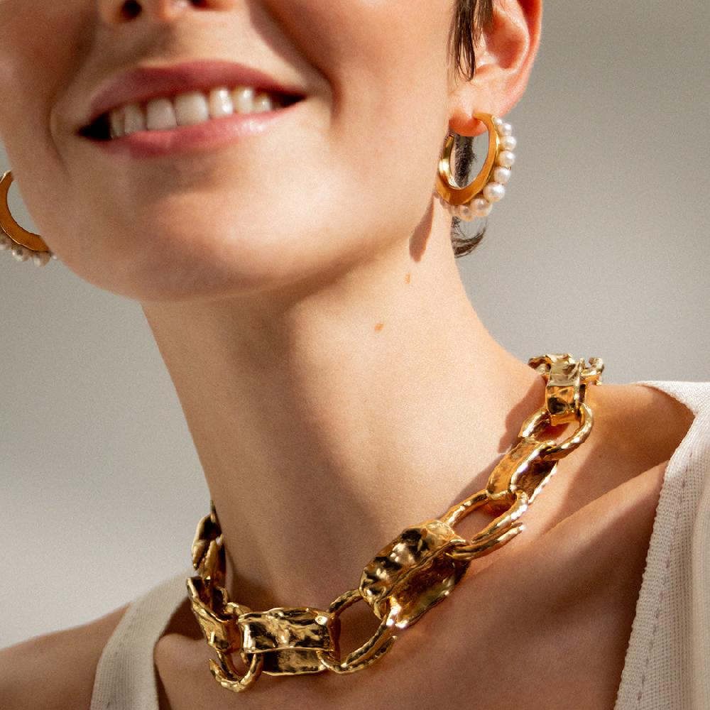 Goossens Paris Boucles D'oreilles Créoles Graine De Gemmes