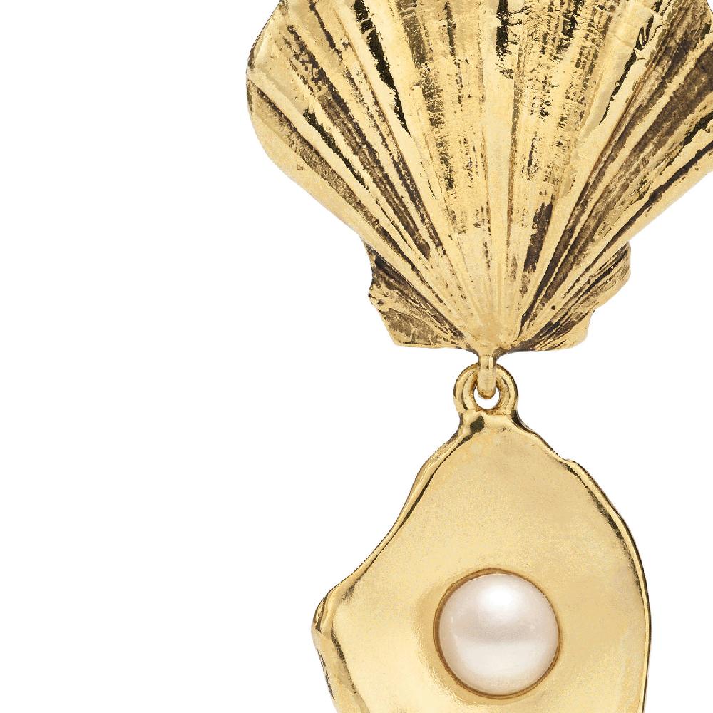 Goossens Paris Boucles D'oreilles Pendantes Coquillage Circé