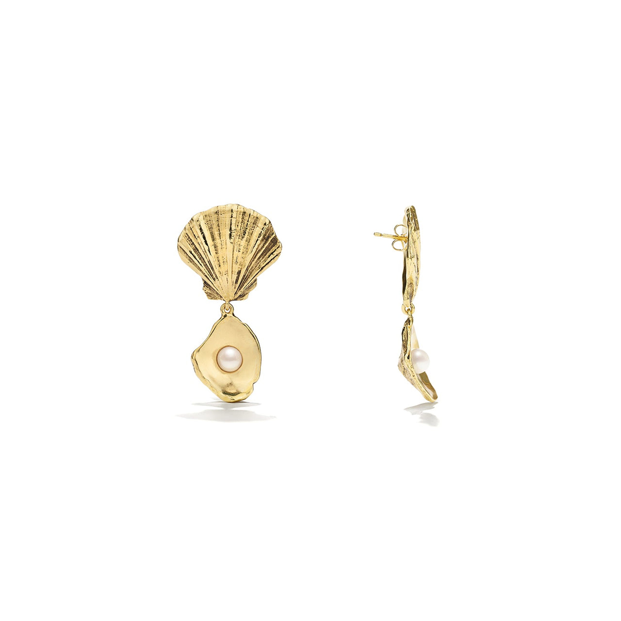 goossens paris Boucles d'oreilles Pendantes Coquillage Circé