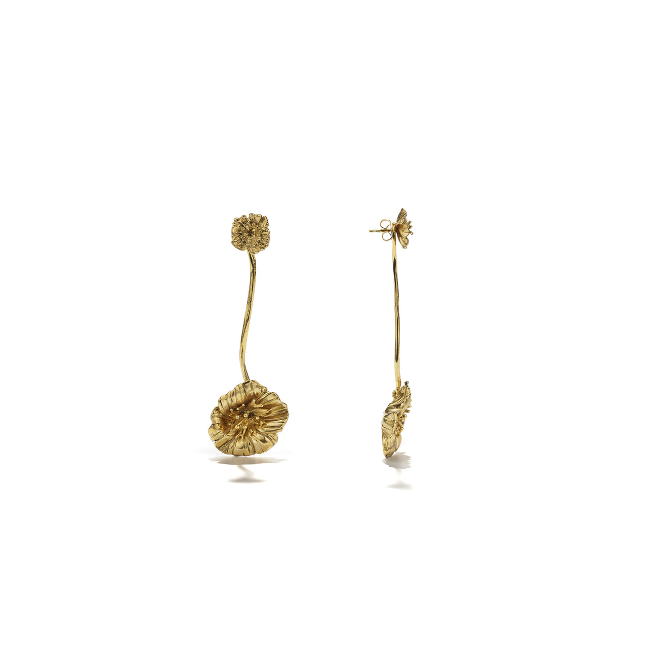 goossens paris Boucles d'oreilles Pendantes Fleur de Pavot