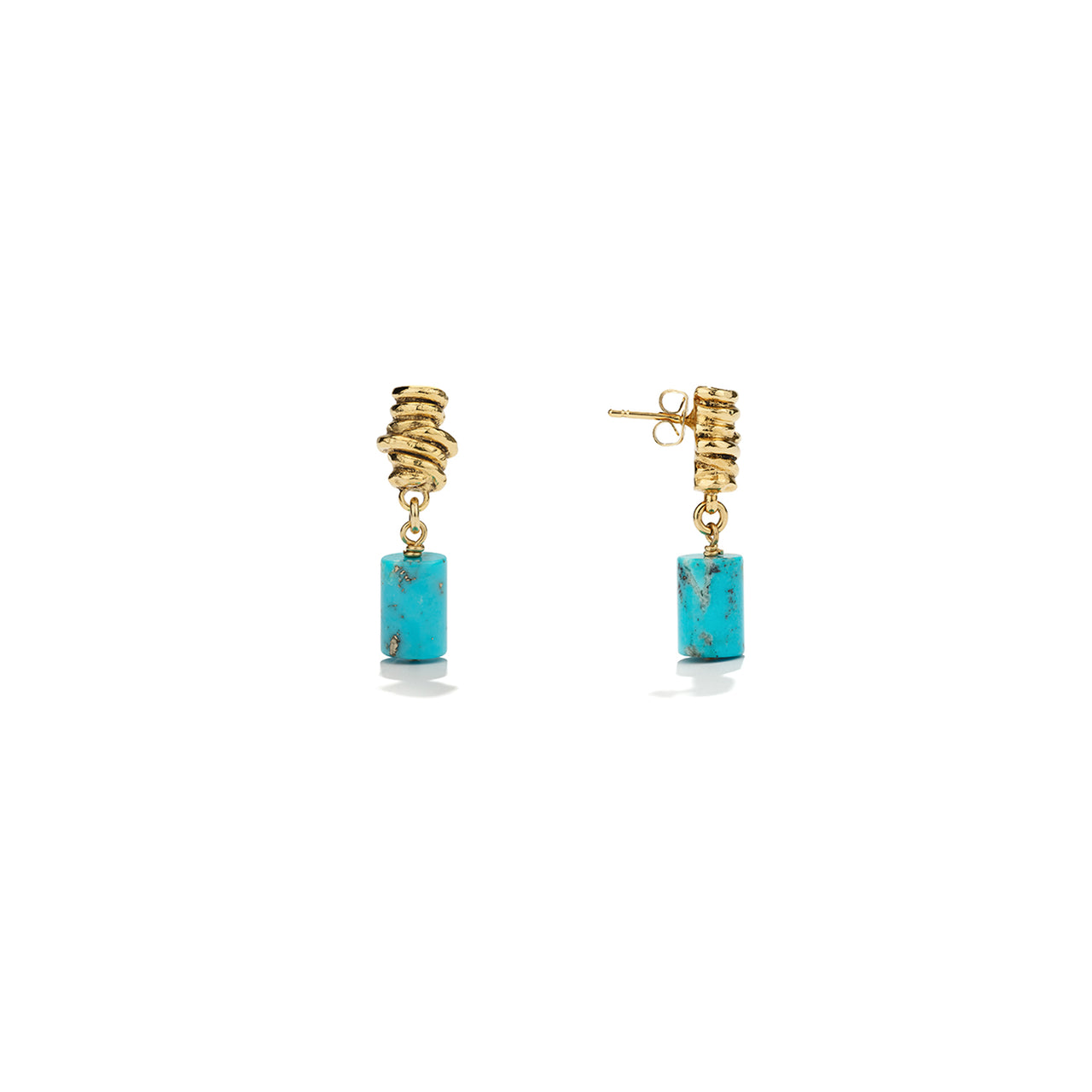 goossens paris Boucles d'oreilles Pierres Turquoises Ariane