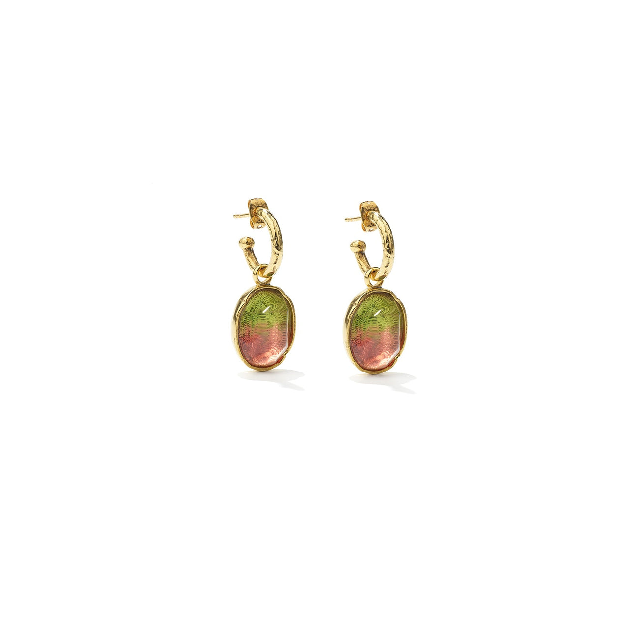 goossens paris Boucles d'oreilles Talisman Cabochons Watermelon Tie & Dye - Exclusivité en ligne