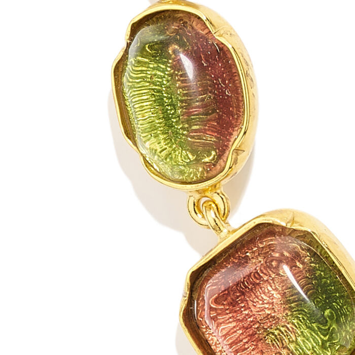Goossens Paris Collier Cabochons Watermelon Tie & Dye - Exclusivité En Ligne