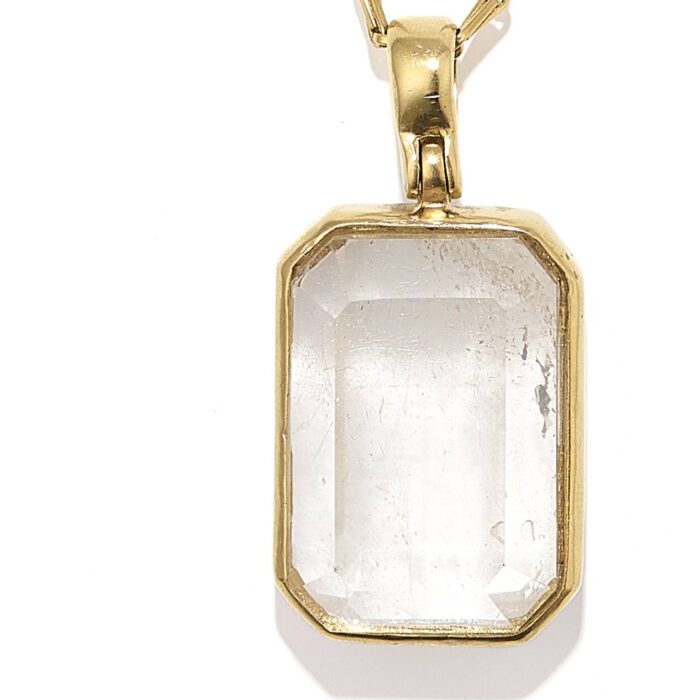 Goossens Paris Collier Pendentif Cristal Stones Large