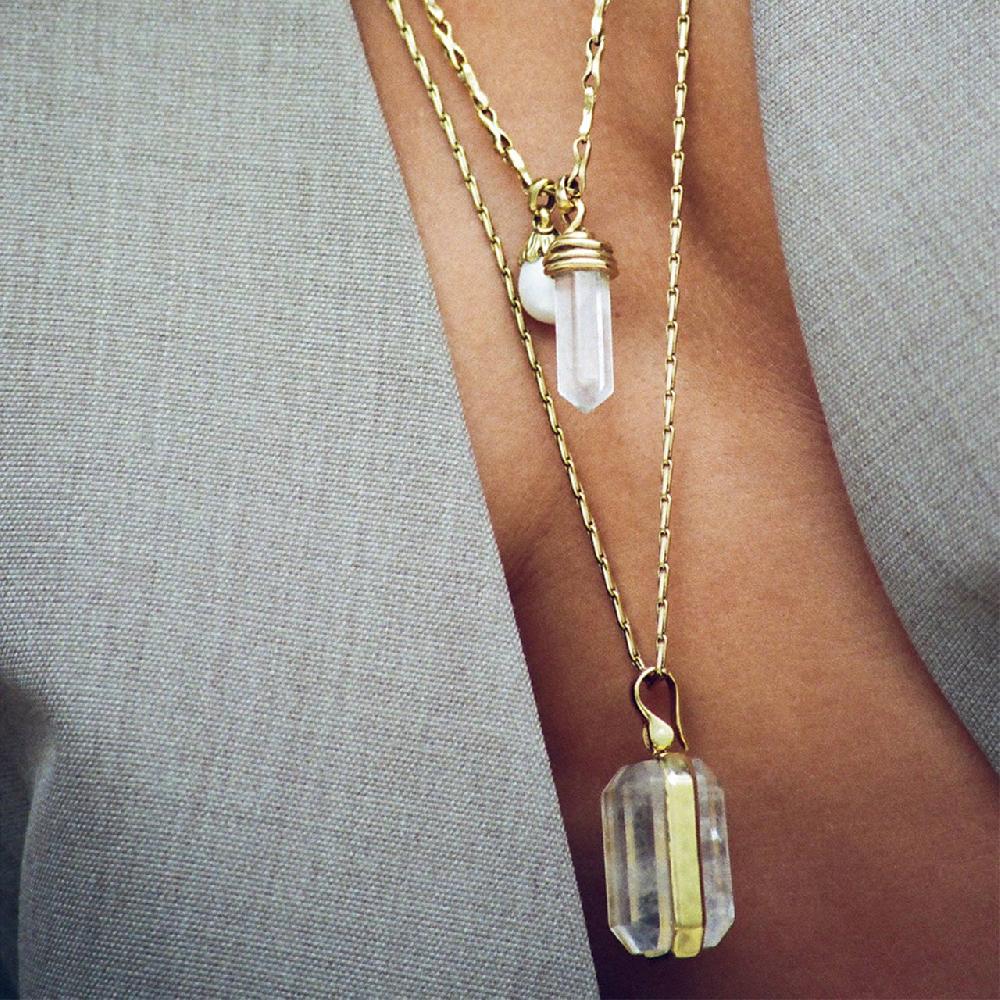 Goossens Paris Collier Pendentif Cristal Stones Large