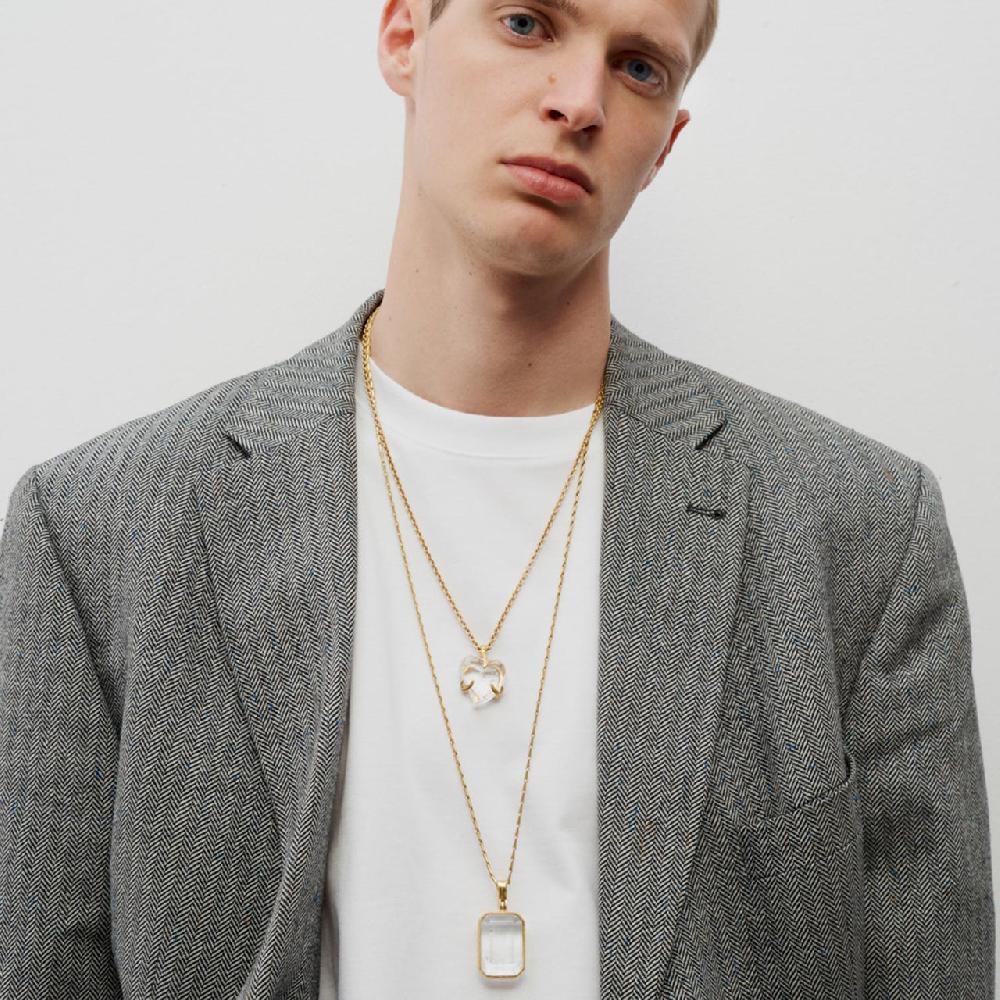 Goossens Paris Collier Pendentif Cristal Stones Large