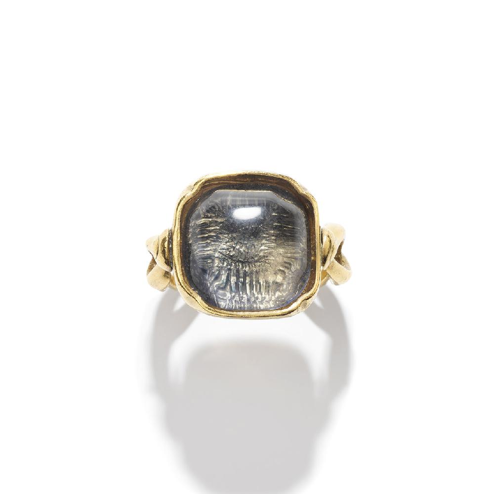 Goossens Paris Bague Carrée Cabochons