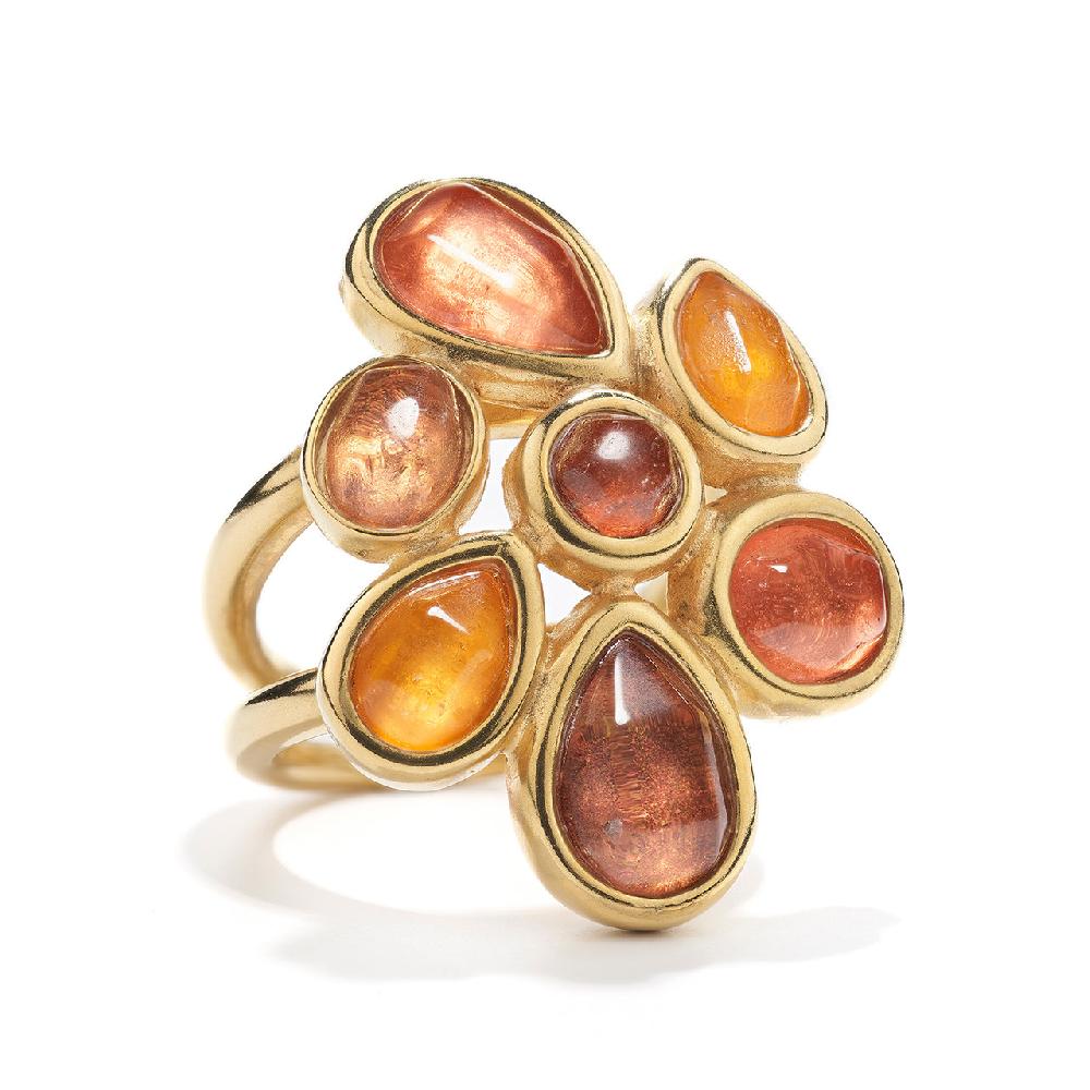 Goossens Paris Bague Fleur Mini Cabochons