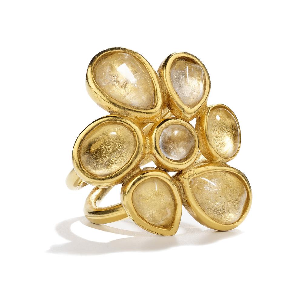 Goossens Paris Bague Fleur Mini Cabochons