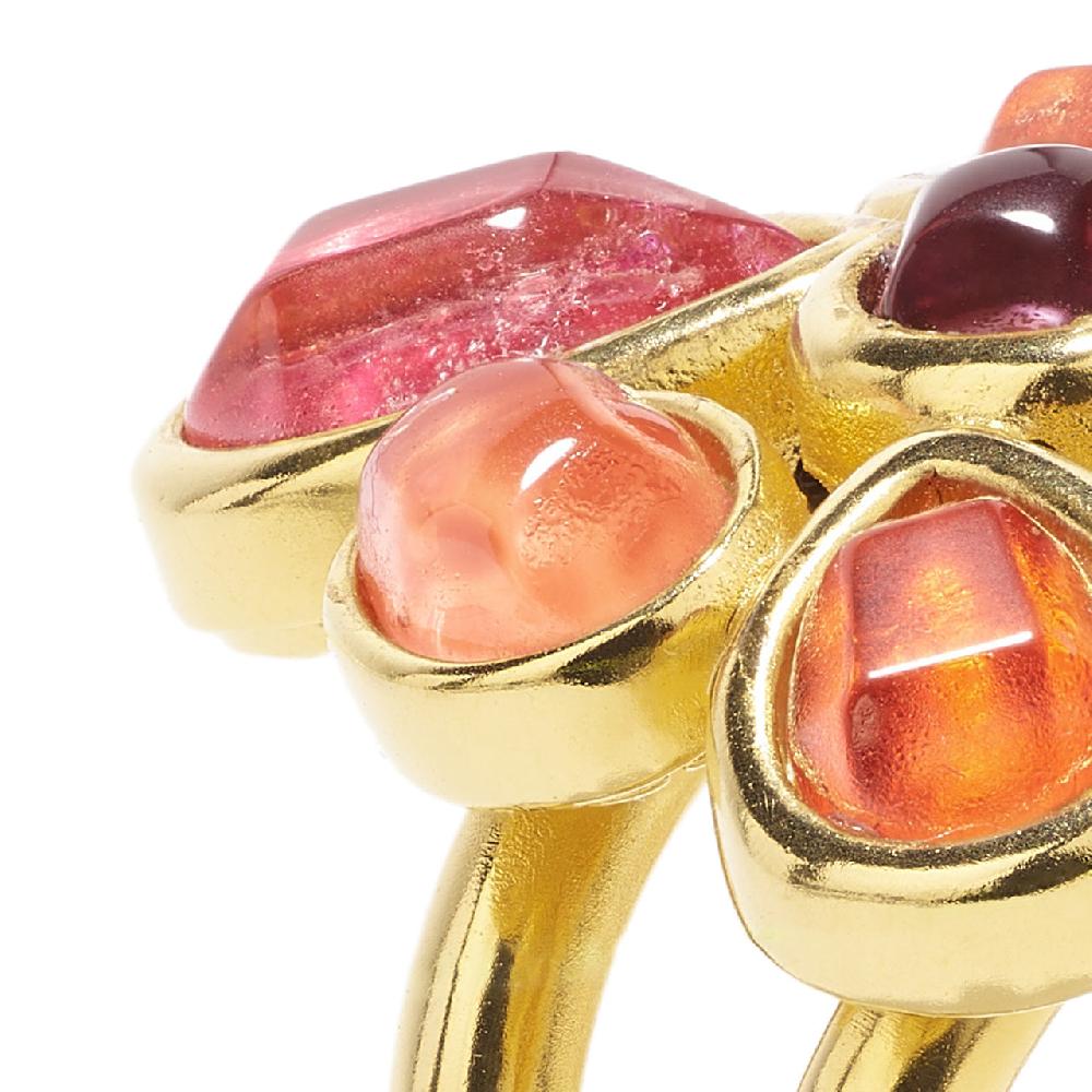 Goossens Paris Bague Fleur Mini Cabochons