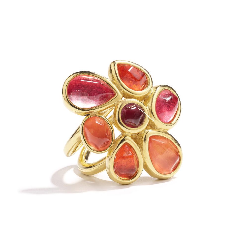 Goossens Paris Bague Fleur Mini Cabochons