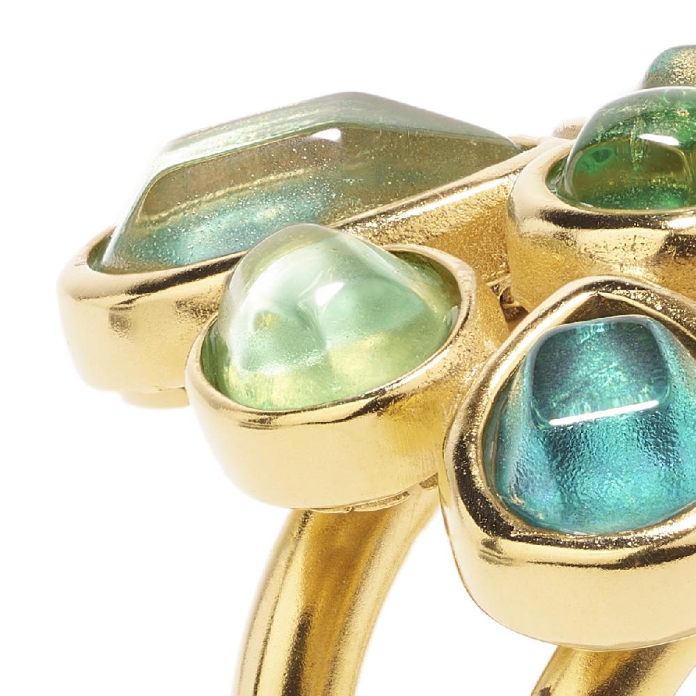 Goossens Paris Bague Fleur Mini Cabochons