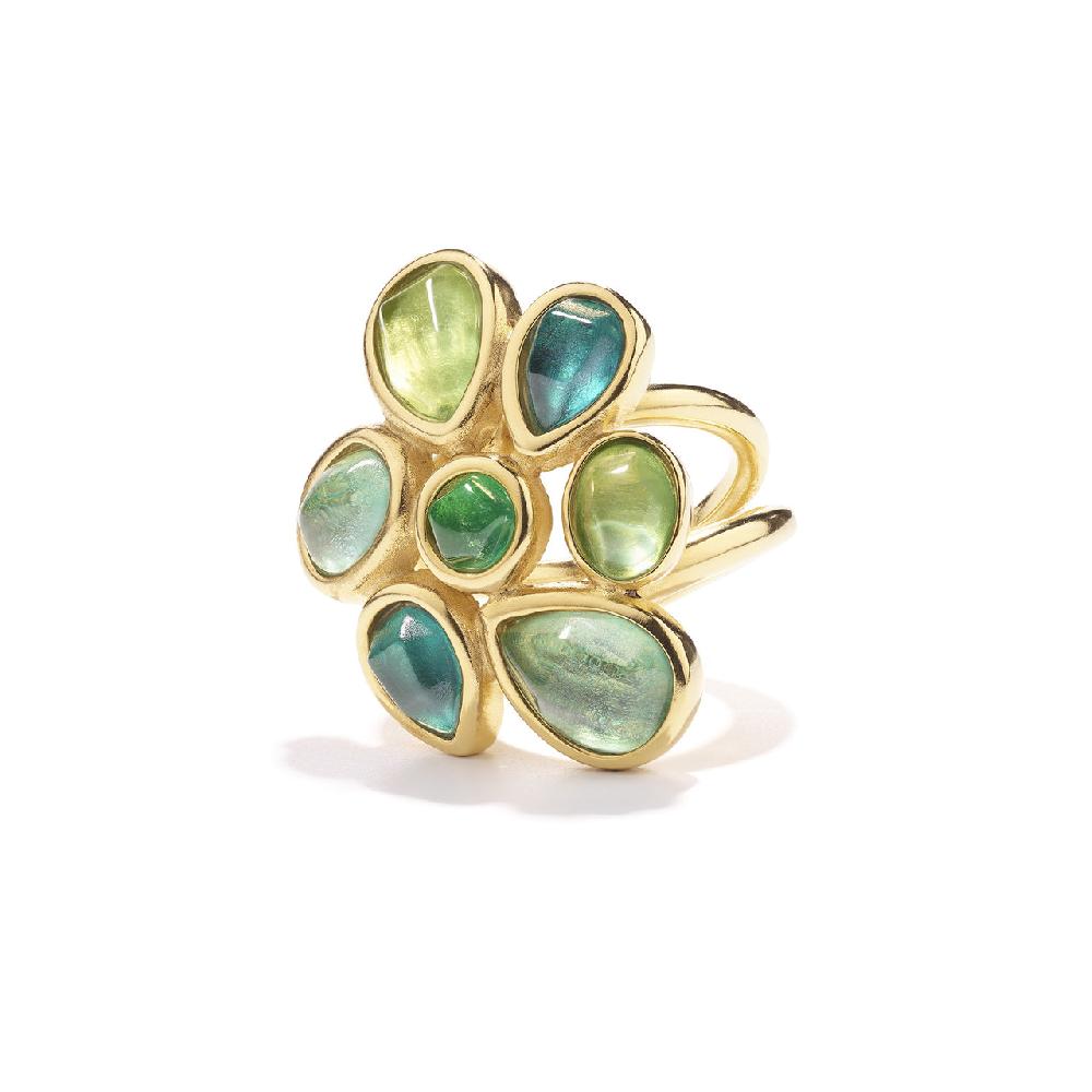 Goossens Paris Bague Fleur Mini Cabochons