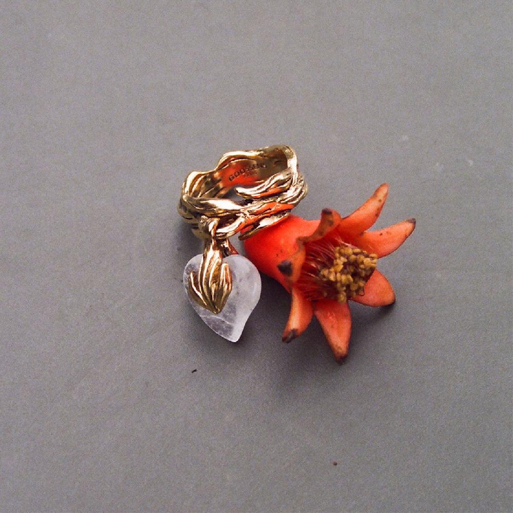 Goossens Paris Bague Mobile Cœur Précieux