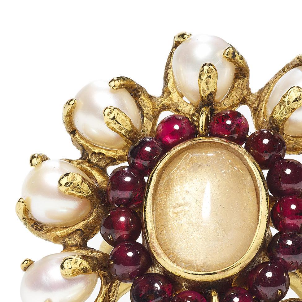 Goossens Paris Bague Perles Baroques
