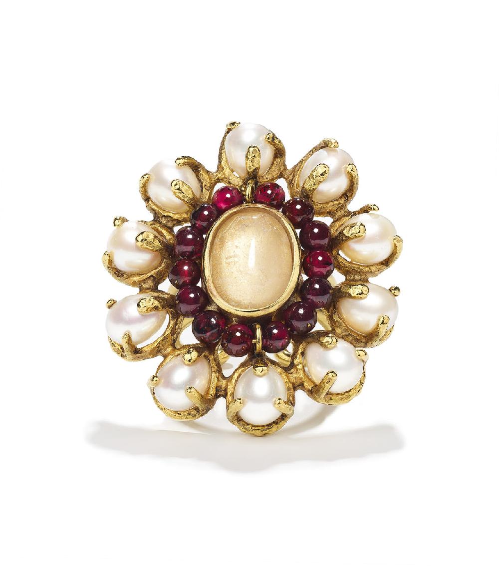Goossens Paris Bague Perles Baroques